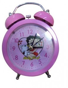 CK-3 yiwu pink color clock home ornament photo