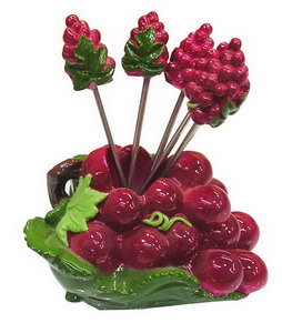 FF-30 grape shaped forks yiwu steel fruit picking photo