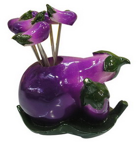 H6000-16 yiwu eggplant steel fruit fork gift photo