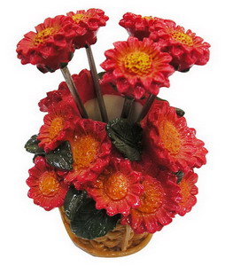 H6000-27 yiwu red flower steel fruit stick photo