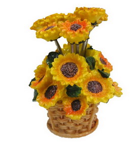 H6000-27A yiwu sunflower resin steel fruit stick photo