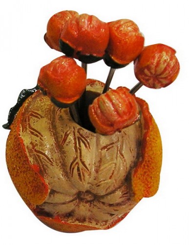 H6000-999 orange design fruit fork yiwu kitchen unit photo