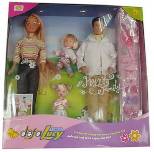 20973 yiwu family doll toy set photo