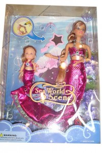 21011 yiwu kids mermaid dolls set photo