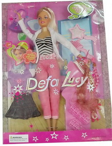 8036-2 yiwu plastic lady doll set photo