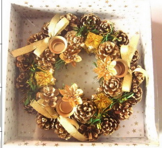 Golden Candle Holder 