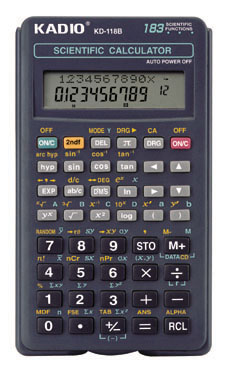 kadio kd-118b black scientific calculator tor photo