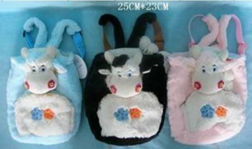 139-11 yiwu child plush cow bag photo