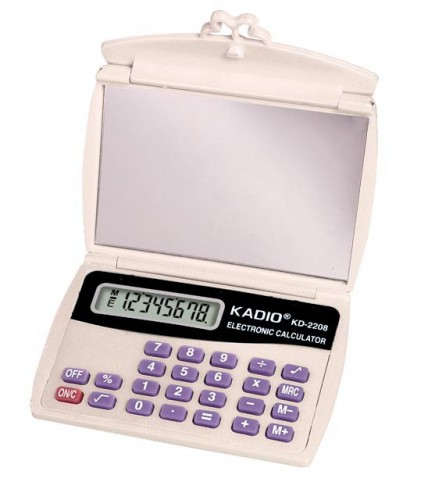 KD-2208 yiwu office pocket calculator with cover photo