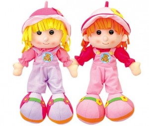 928-233 big feet little gilr fairy doll with cap photo