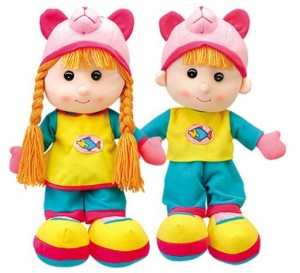 928-244 yiwu handmade cloth boy and girl dolls photo