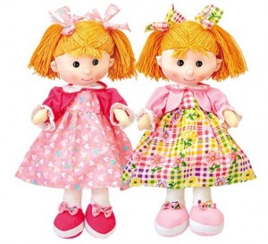 928-249 yiwu lovely rag plush toy doll set photo