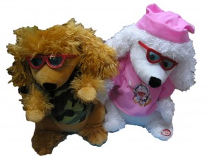 351-25 yiwu stuffed animal dancing dog with music photo