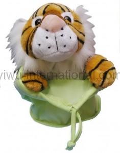 351-97 child plush tiger with bag photo