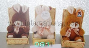 091 children's rabbit keyring toy photo