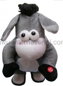 351-109 donkey electronic soft plush toy photo