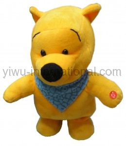 351-116 kids yellow bear plush toy photo