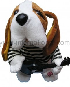 351-143 guitar dog toy gift photo
