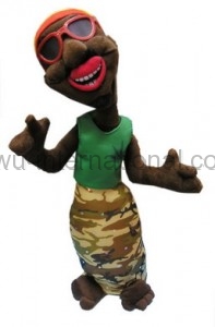 351-169 black glasses man plush stuffed toys photo