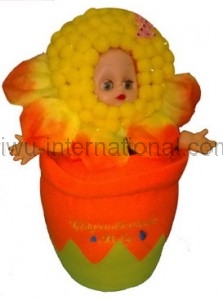 351-207 baby face plush flower electronic toy photo