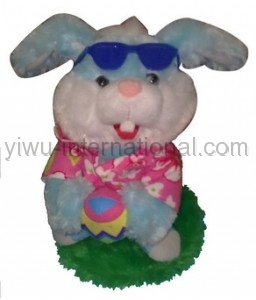 351-210 rabbit musical toy with glasses  photo