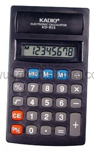 KD-815 desktop black calculator photo