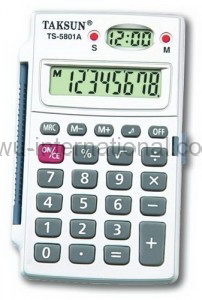 TS-5801A taksun calculator with clock photo