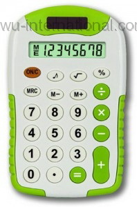 TS-2807A taksun green and white color calculator 