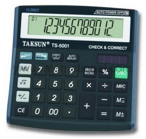 taksun TS-5001 check calculator photo