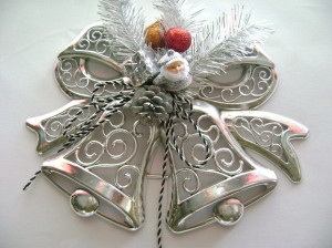 silver christmas bell photo
