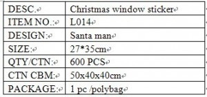 L014 glass sticker detaisl