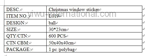 L019 windows sticker info.
