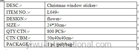 L049 rose window sticker details