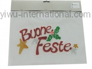 L002 christmas window sticker photo