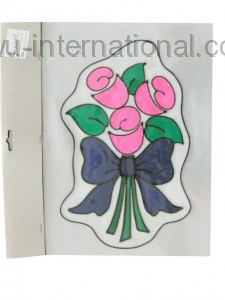 L048 flower window sticker photo