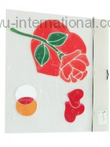 L049 rose window sticker photo