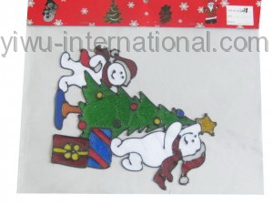 L081 christmas glass sticker photo