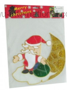 M098 christmas pvc window sticker photo