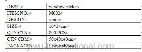 M002 santa man sticker details