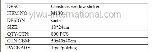 M130 pvc window sticker details