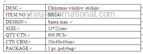 M024 pvc christmas decoration details