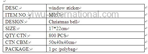 M057 bell sticker details