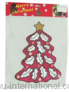 M058 christmas tree window sticker photo