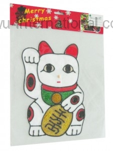 M089 cat glass sticker