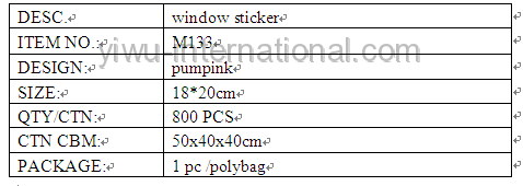 M133 xmas window sticker details