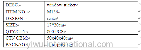M136 santa man sticker details