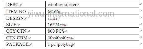 M166 santa sticker details