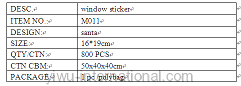 M011 christmas widow sticker details