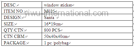 M025 santa christmas decoration details