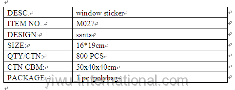 M026 snow man pvc sticker details